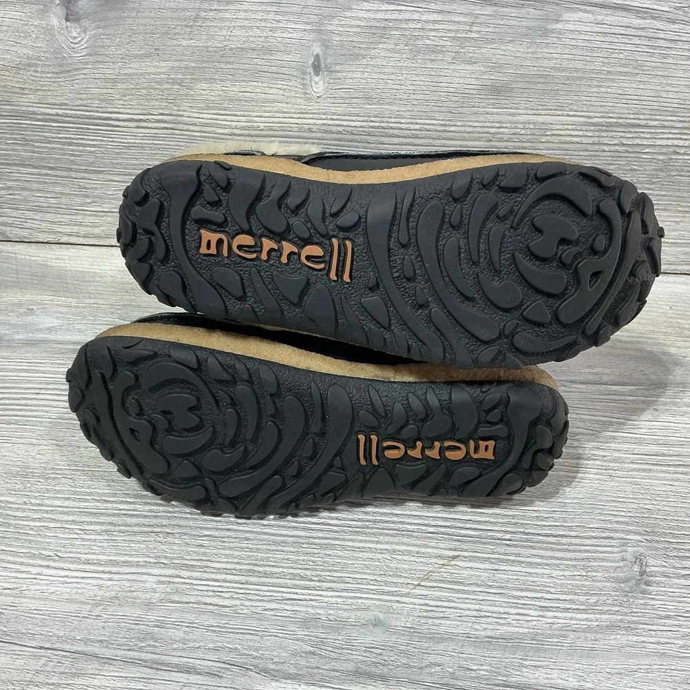 Merrell Tremblant Mid Polar Waterproof Boots J00940 Black Lace Up Women's 6.5